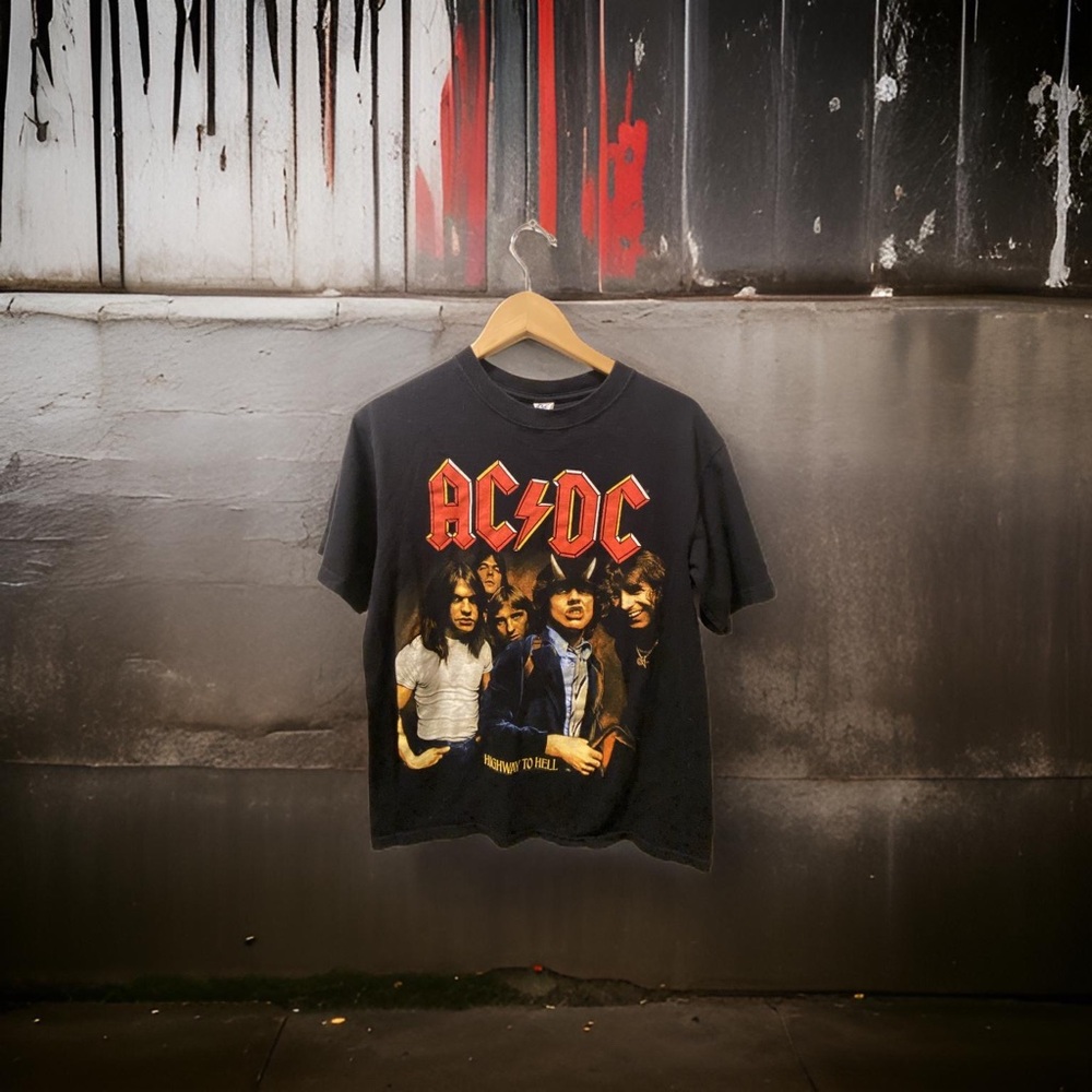 AC/DC Kids Black Graphic T-Shirt